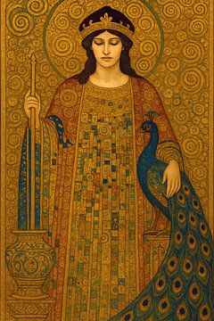 Gemälde der Göttin Hera, Königin der Götter. von Galerie Hoppenbrouwers