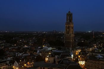 Dom Utrecht bij nacht