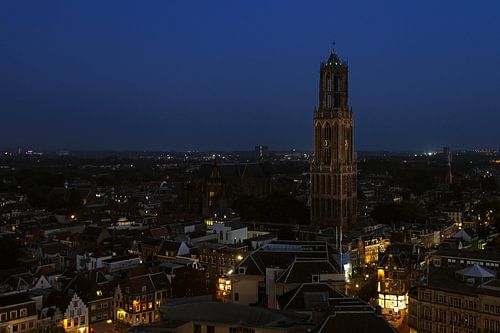 Dom Utrecht bij nacht