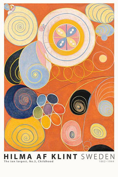 Hilma AF Klint - De tien grootste, nr.3, Kinderjaren van Old Masters
