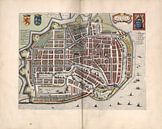 Enkhuizen, Stadsplattegrond Joan Blaeu 1652 van Atelier Liesjes thumbnail