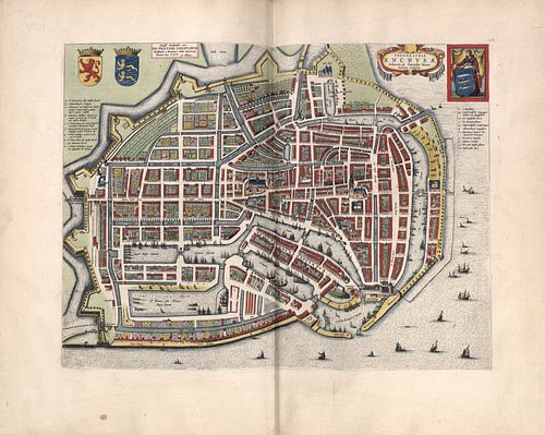 Enkhuizen, Stadsplattegrond Joan Blaeu 1652