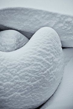 Sneeuw abstract van Halma Fotografie