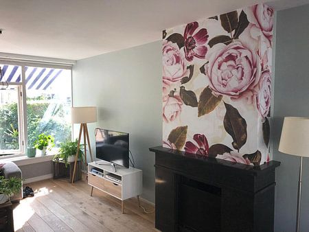 Pastel Hygge Vintage Peonies Garden