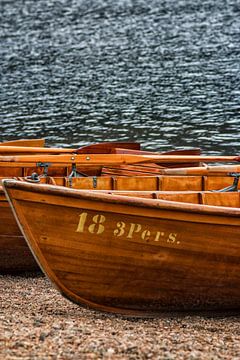 Rowboats on a lake by Thomas Heitz