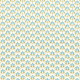 Retro flower power - KLEIN - 70's Yellow and orange flowers by Studio Hinte