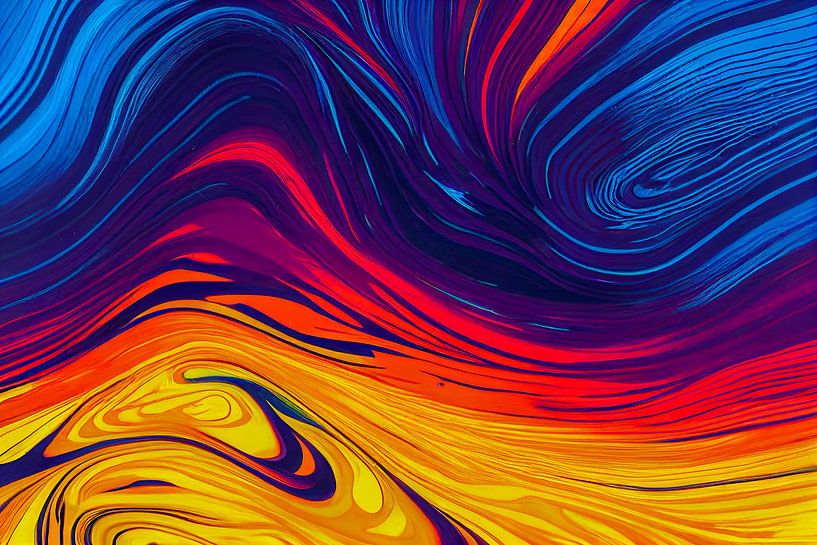 fond abstrait coloré avec illustration en dégradé 02 par Animaflora PicsStock