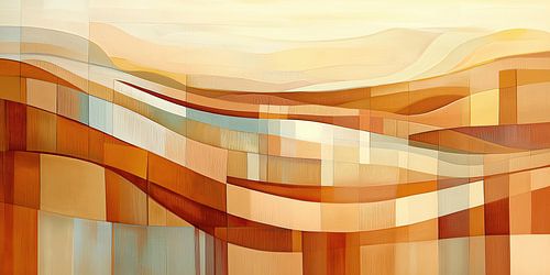 Zand landschap abstract