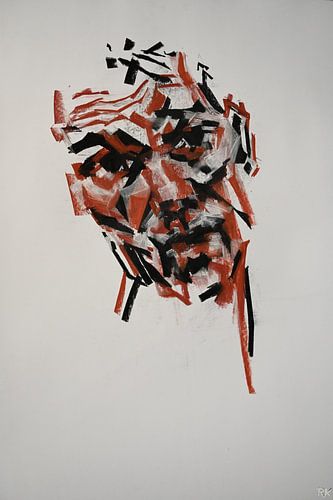 Kleur rijk gezicht kunst