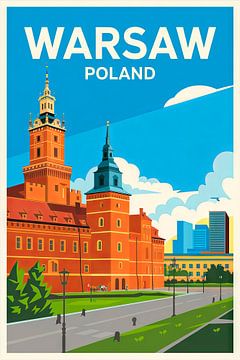 Warschau, Polen. van Poster Art Shop