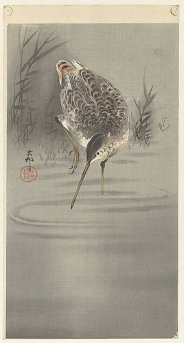 Snip in water, Ohara Koson