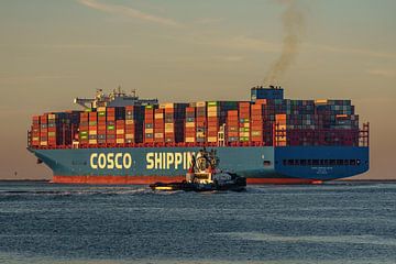 Containerschiff COSCO Shipping Solar. von Jaap van den Berg