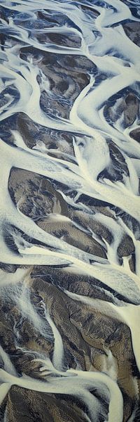 Rivierdelta Texturen van IJsland #16 van Keith Wilson Photography