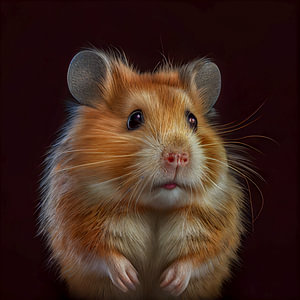 Portrait eines Hamster Illustration