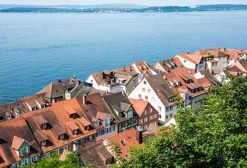 Uitzicht over Meersburg aan de Bodensee
