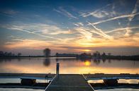 Sonnenuntergang im Hafen von Mark Bolijn Miniaturansicht