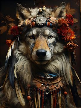 Indian Wolf by Bianca Bakkenist