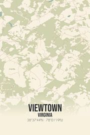Vintage map of Viewtown (Virginia), USA. by Prints of Place