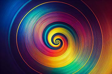 abstract swirls hypnotic spiral, Art Illustration 01 by Animaflora PicsStock