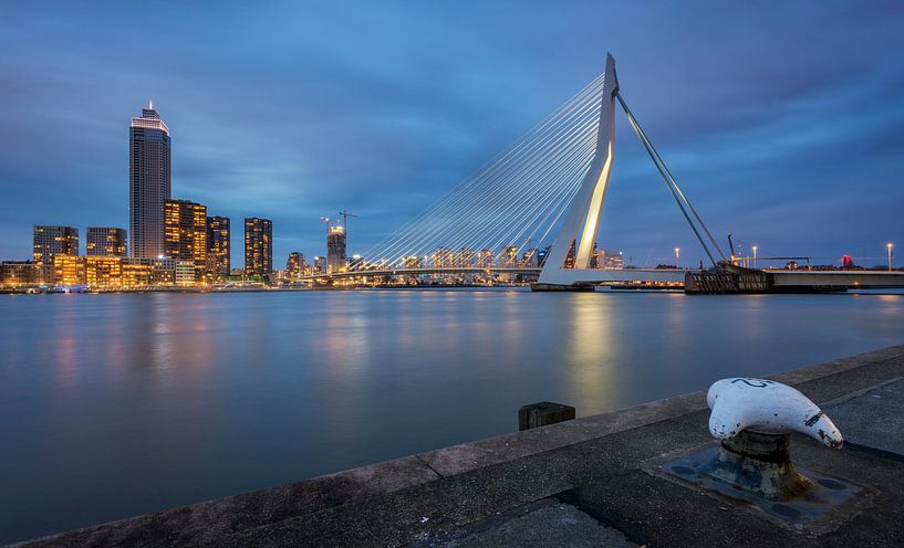 Rotterdam tijdens het blauwe uur van Raoul Baart
