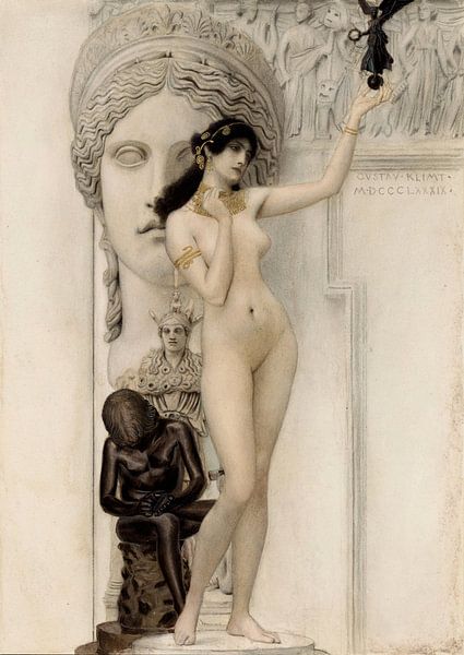 Allégorie de la sculpture grecque, 1889 par Atelier Liesjes