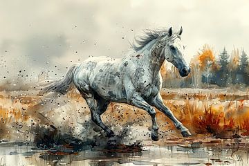 Paarden sketch van PixelPrestige