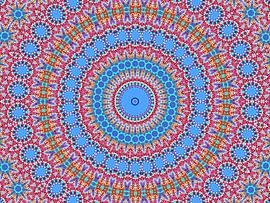 Retro Rozetta (Rozet, Mandala, Retro-Figur)