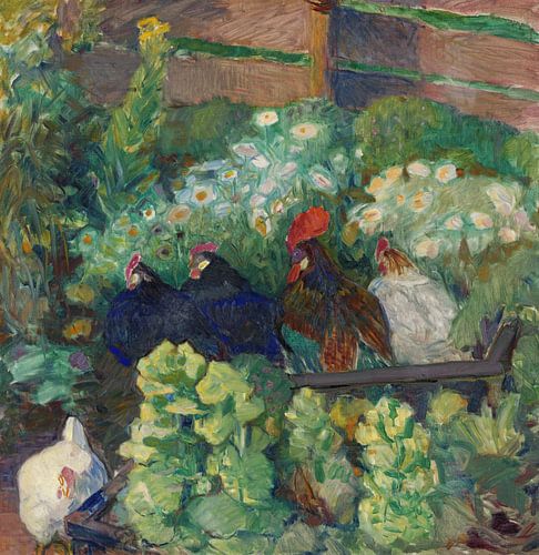 Bernhard Folkestad,Kippen in de tuin