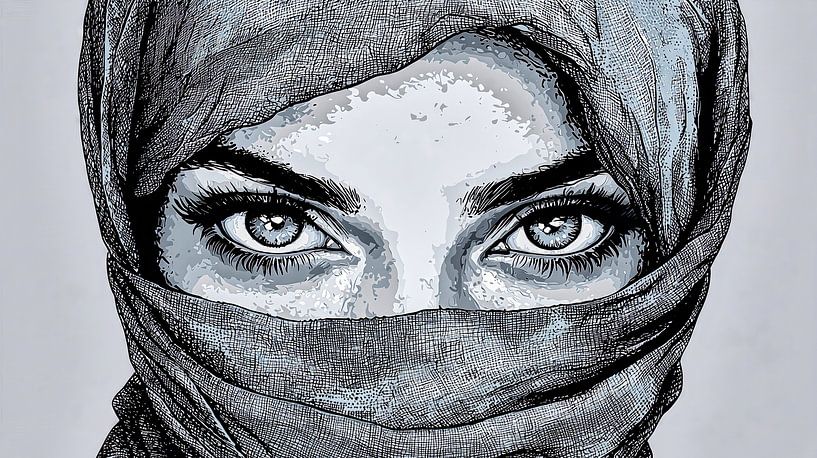 Uitzicht onder de hoofddoek van Frank Heinz