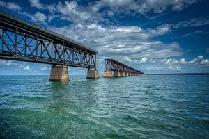 Key West Old Railroad Bridge (Oude spoorbrug) van Marcel Wagenaar