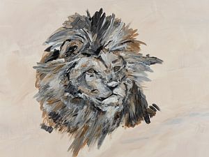 Löwen Gemälde - Fühl Deine Schönheit und Kraft