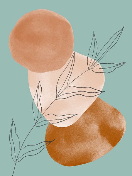 Modern abstract botanical by Studio Allee