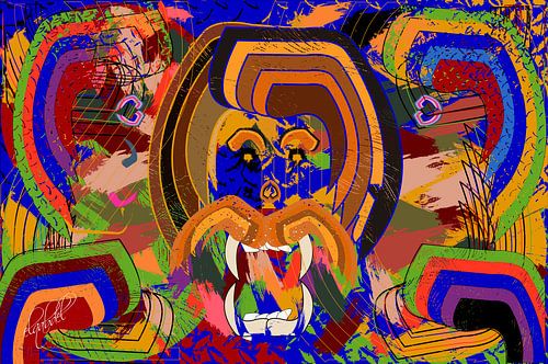 head of the king of the jungle