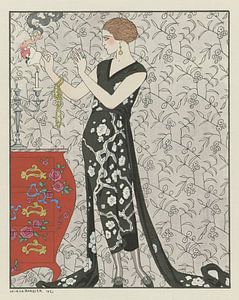 George Barbier – Fumée ; Robe du soir, de Beer (1921)