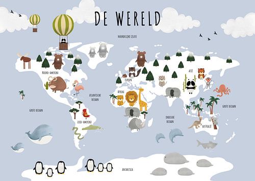 Carte du monde pour les enfants