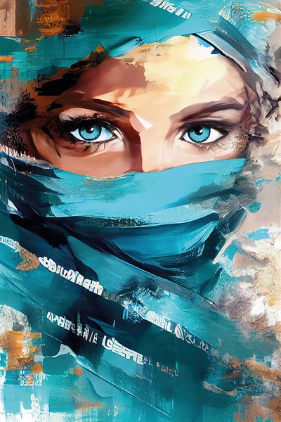 Hidden Identity in blue by Color Square