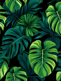 Üppiges Monstera Vordach von Artistic