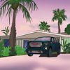 Twilight Drive - Mid-Century Modern in Tampa van Art Prints