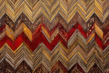 Diep Bruin en Rood Zigzag van Whale & Sons