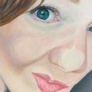 Who's watching me? - realistic portrait of a woman with penetrating gaze by Qeimoy thumbnail