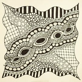 Zentangle Art by Anja  Bulté