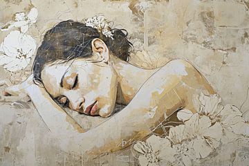 Portrait moderne | Sommeil sur Tableaux ARTEO