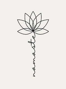 Namaste Fleur de Lotus sur ArtDesign by KBK