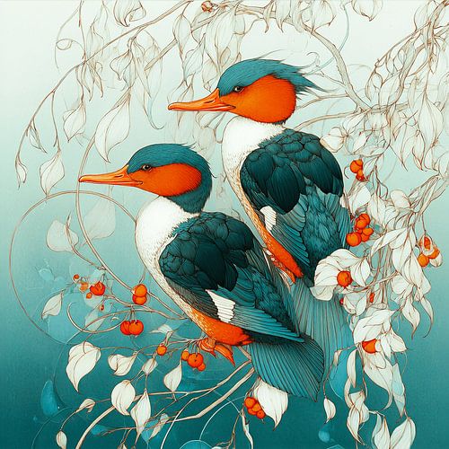 Two souls in one flight | where silence and colour meet