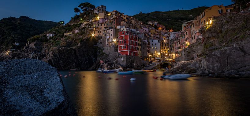 Nacht in Riomaggiore, Italien von Nico  Calandra