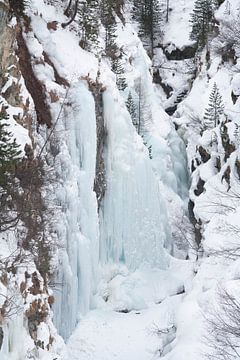 Verschneite Gornerschlucht