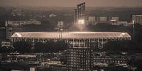 Feyenoord Stadion 32 (Sepia) von John Ouwens Miniaturansicht