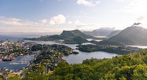 Svolvaer depuis le sommet de Floya
