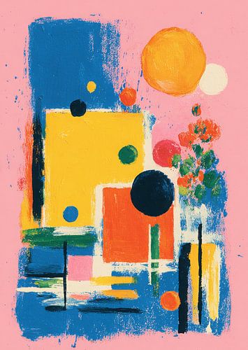 Colourful geometry on pink