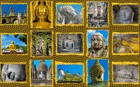 Collage van boeddha beelden van Rietje Bulthuis thumbnail